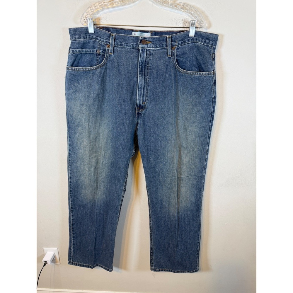Levi Strauss Signature Mens Loose Straight Jeans Blue 40x30 Flawed